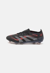 PREDATOR ELITE FIRM GROUND - Fodboldstøvler til fast underlag - core black/grey four/lucid red