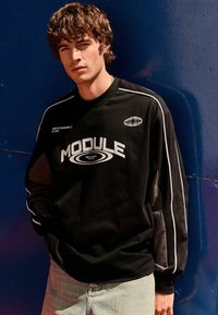 Next REGULAR FIT - EDIT  GRAPHIC HEAVYWEIGHT - Langærmet T-shirt - black