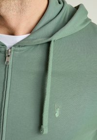 Next LIGHTWEIGHT HOODIE - Sweatjakke - mottled dark green