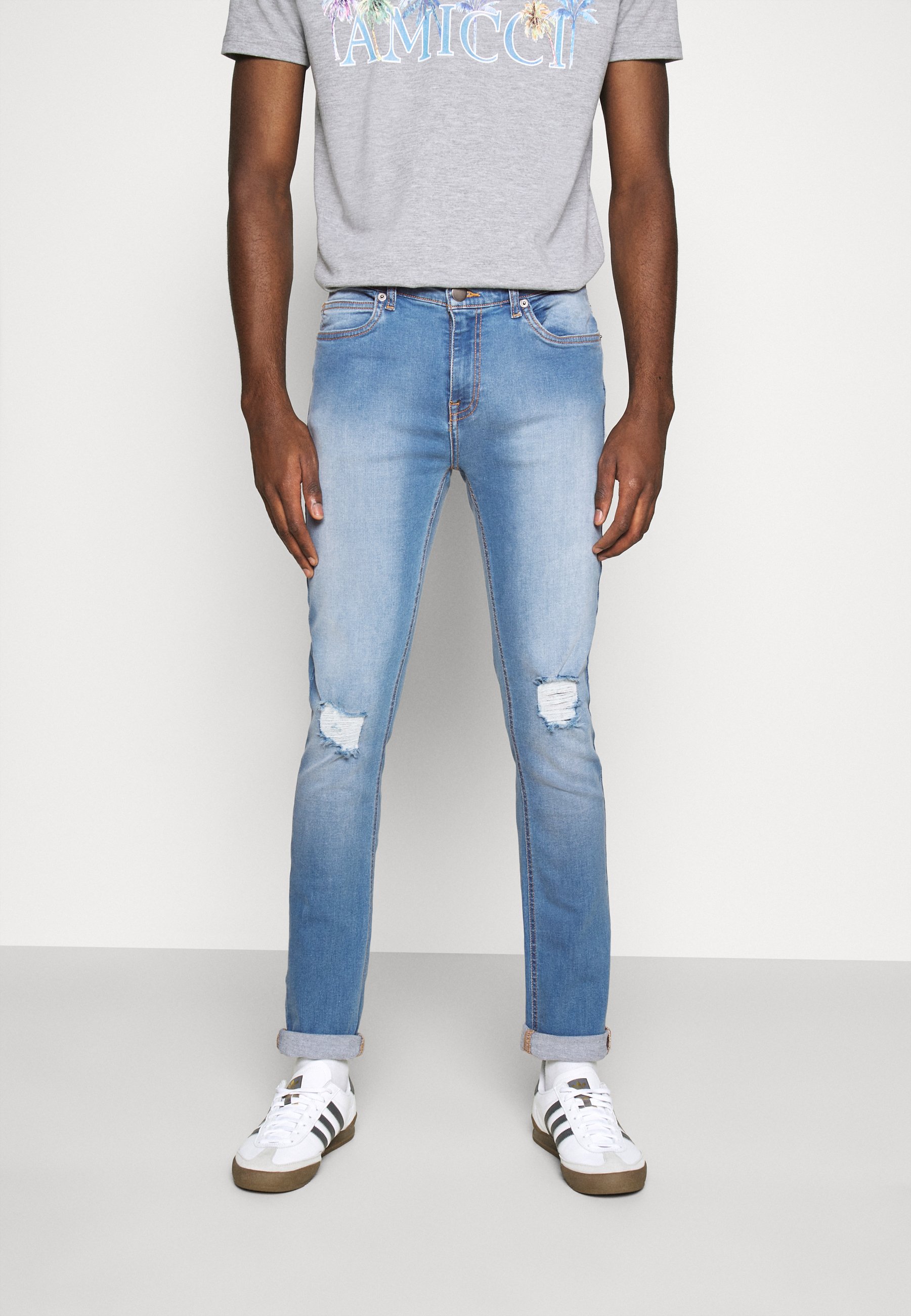 Another Influence XYLA Jeans slim fit light bluelyseblå Redefined Rebel Jeans slim fit - heaven blue