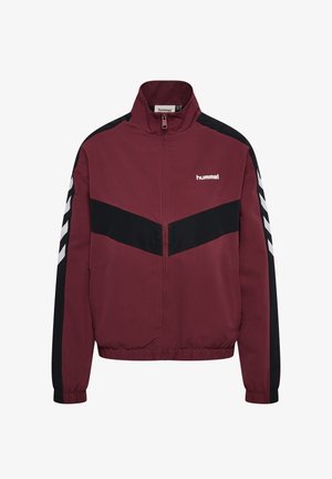 Hummel, HUMMEL HMLARCHIVE W TRACK JACKET - Windbreakers - chocolate truffle