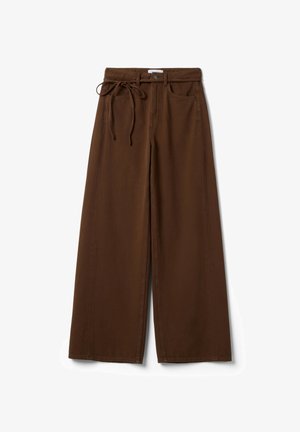 B.ANGEL, WIDE LEG - Pantaloni - dark brown