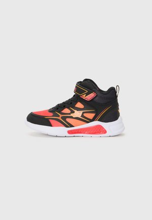 BLINKY BOY - High-top trainers - black/red/orange
