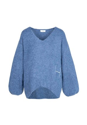 SOFIE V-NECK - Pullover - blau