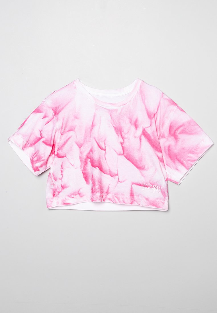 MM6 Maison Margiela T-shirt print donkerroze MM6 Maison Margiela T-shirt print donkerroze