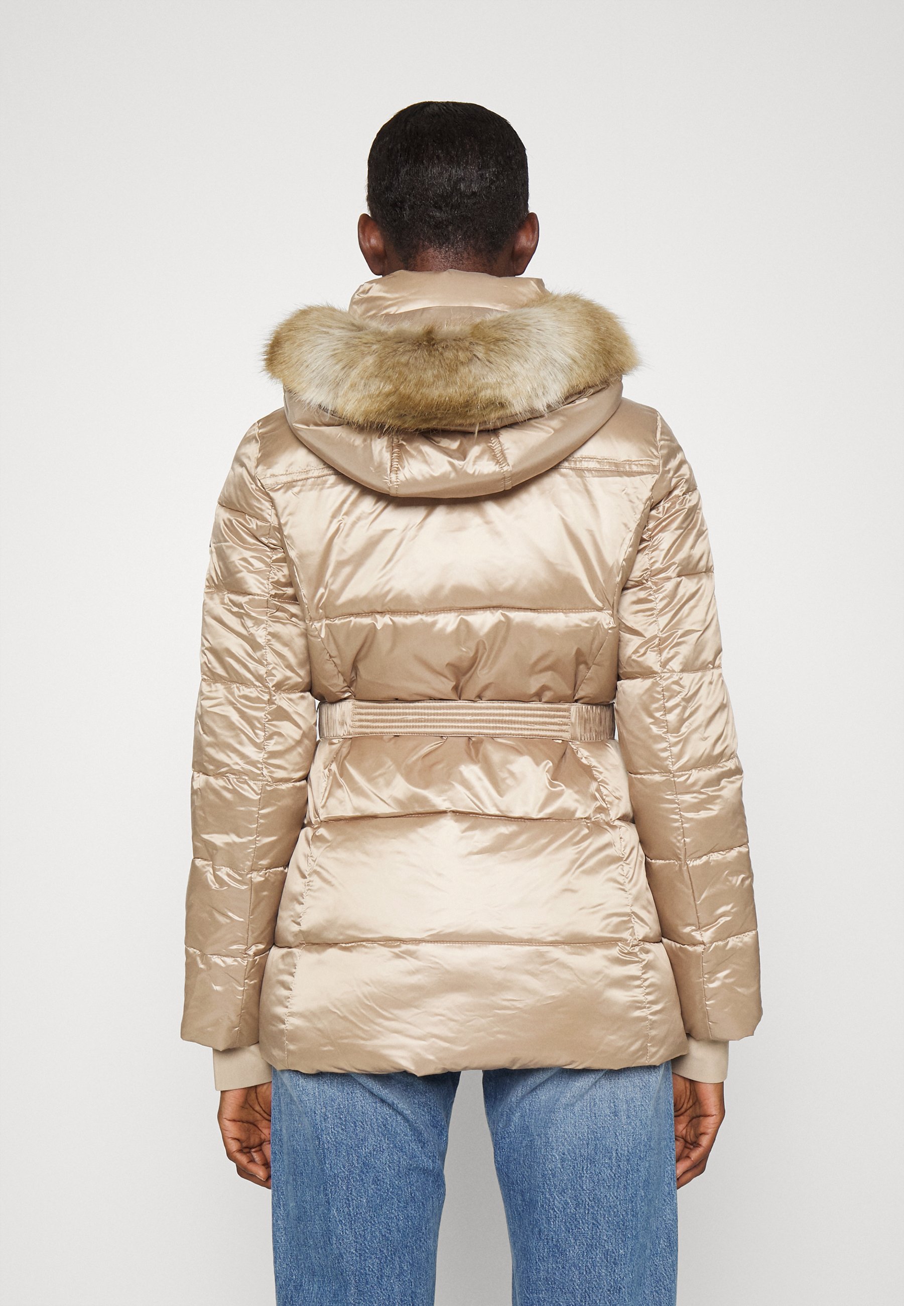 michael kors beige puffer coat