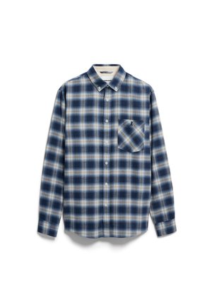 ARMEDANGELS, COTTON CHECK LONGSLEEVE SHIRT - Hemd - tinted navy