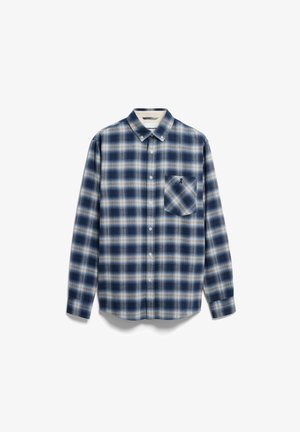 ARMEDANGELS, COTTON CHECK LONGSLEEVE SHIRT - Hemd - tinted navy