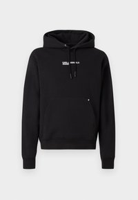 VERTICAL LOGO HOODIE - Sweatshirt - black