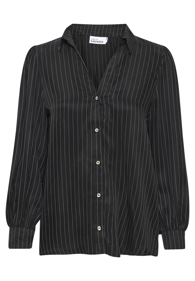Karen by Simonsen Overhemdblouse zwart Karen by Simonsen Overhemdblouse zwart