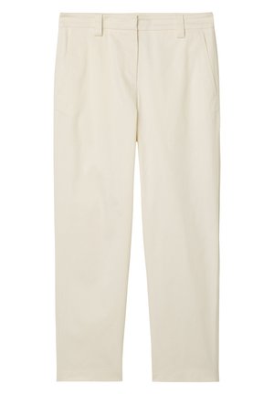 Marc O'Polo MODERN STYLE TAPERED LEG HIGH RISE WELT POCKET - Chino hlače - chalky sand