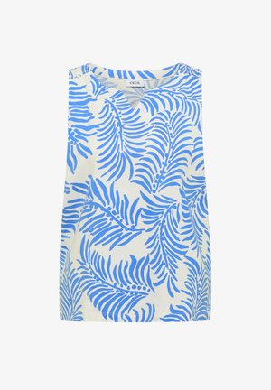 Cecil, TOP WITH SPLIT NECK AND TWO-TONE-MUSTER - Débardeur - vanilla white