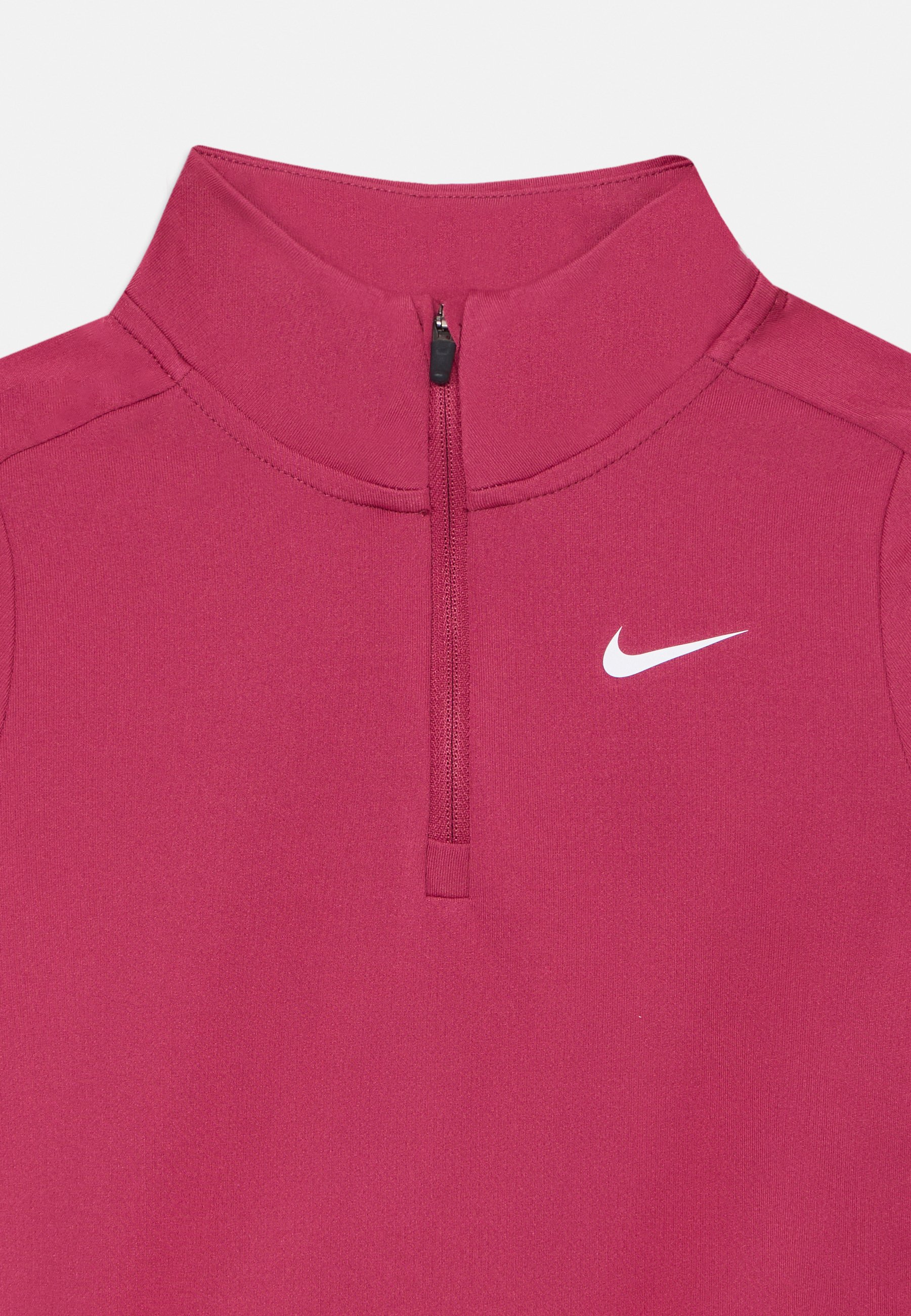 pink nike half zip top