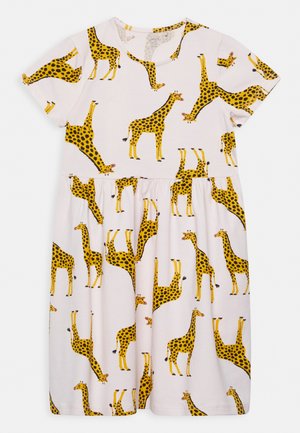 EXCLUSIVE DRESS GIRAFFE - Žerzejové šaty - light pink