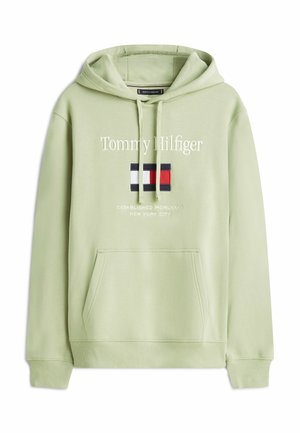 Tommy Hilfiger, EMBRO FLAG - Kapuzenpullover - earth sage