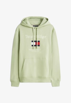 Tommy Hilfiger, EMBRO FLAG - Kapuzenpullover - earth sage
