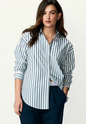 Next Nööpidega pluus - navy and white stripe
