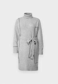 VIHUGO ROLL NECK DRESS/ - Kampsunkleit - medium grey