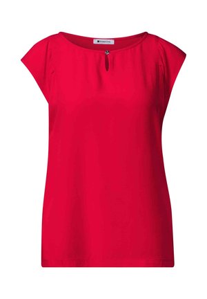 Street One, TOP MIT STRUKTURMIX UND RAFFUNG - Bluse - salsa red