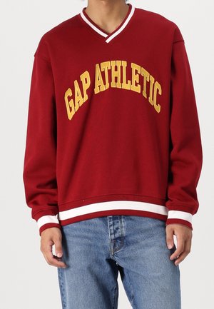 Sweatshirt - dark red