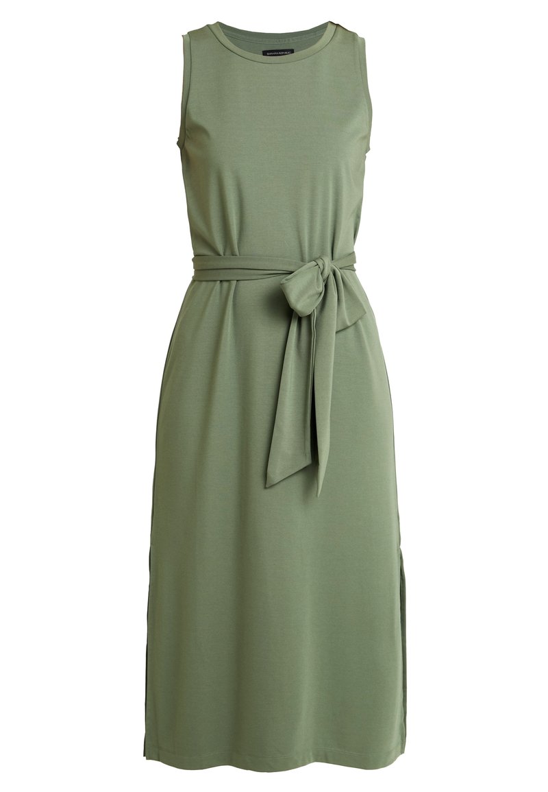 Banana Republic Jersey dress - dark green - (Pre-owned) - Zalando