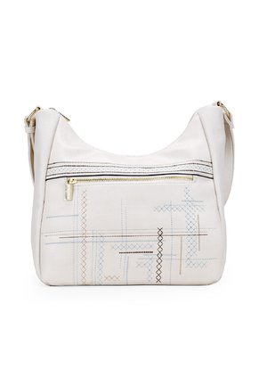 CON BORDADO - Bandolera - beige