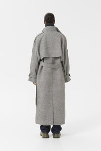 Gestuz AVIC LONG COAT - Trenssi - black/white