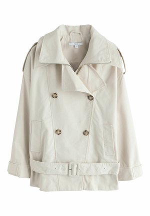 Next, REGULAR FIT - LOW BELTED TRENCH COAT, beżowy