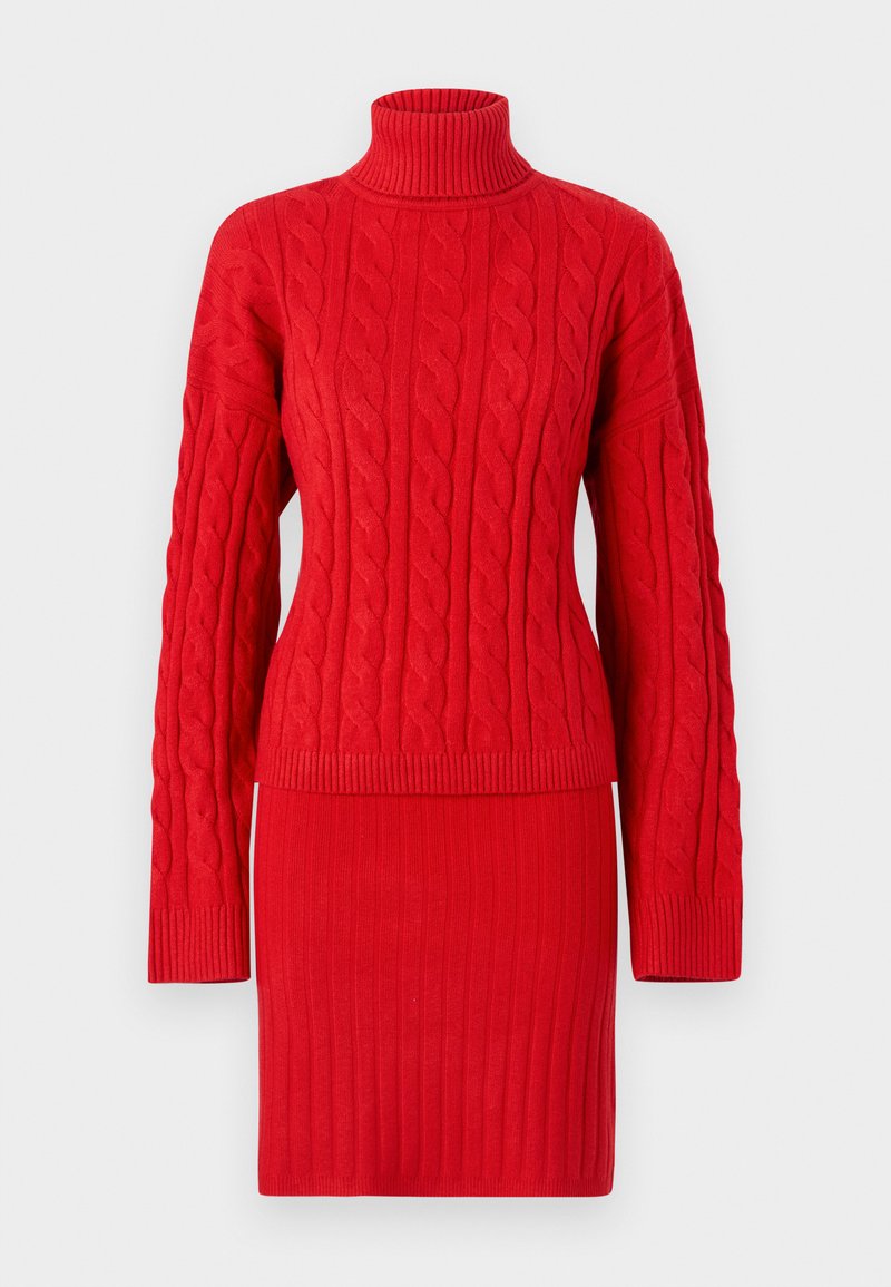 Apart Gebreide jurk rood Apart Gebreide jurk rood