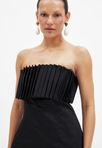 NA-KD PLEATED BANDEAU  - Topp - black