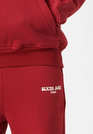 Sixth June RETRO - Tracksuit bottoms - burgundy