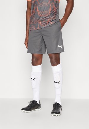 INDIVIDUALLIGA TRAINING SHORTS OPEN POCKETS  - Pantalón corto de deporte - shadow gray/white/glowing red