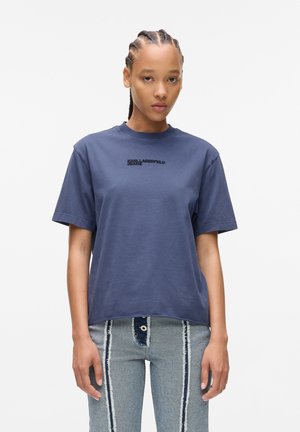 WASHED LOGO - Apdrukāts T-krekls - skipper blue