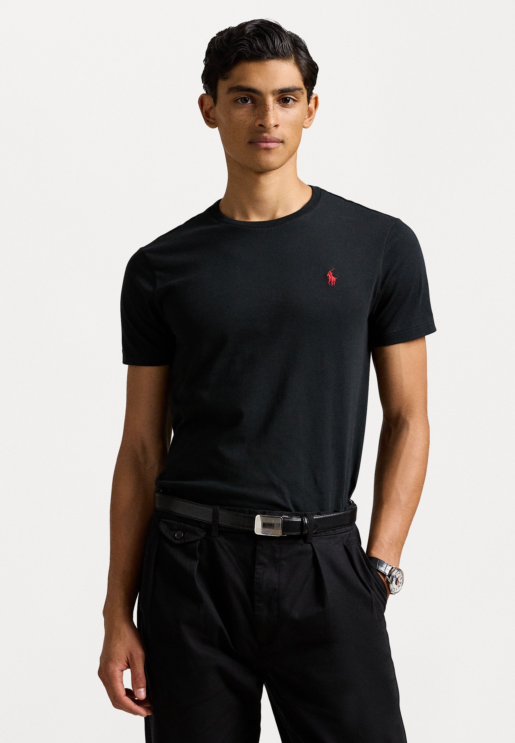 Polo Ralph Lauren CUSTOM SLIM FIT - Basic T-shirt - black 