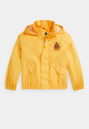 EQUESTRIAN PRINT HOODED JACKET - Windbreaker - chrome yellow