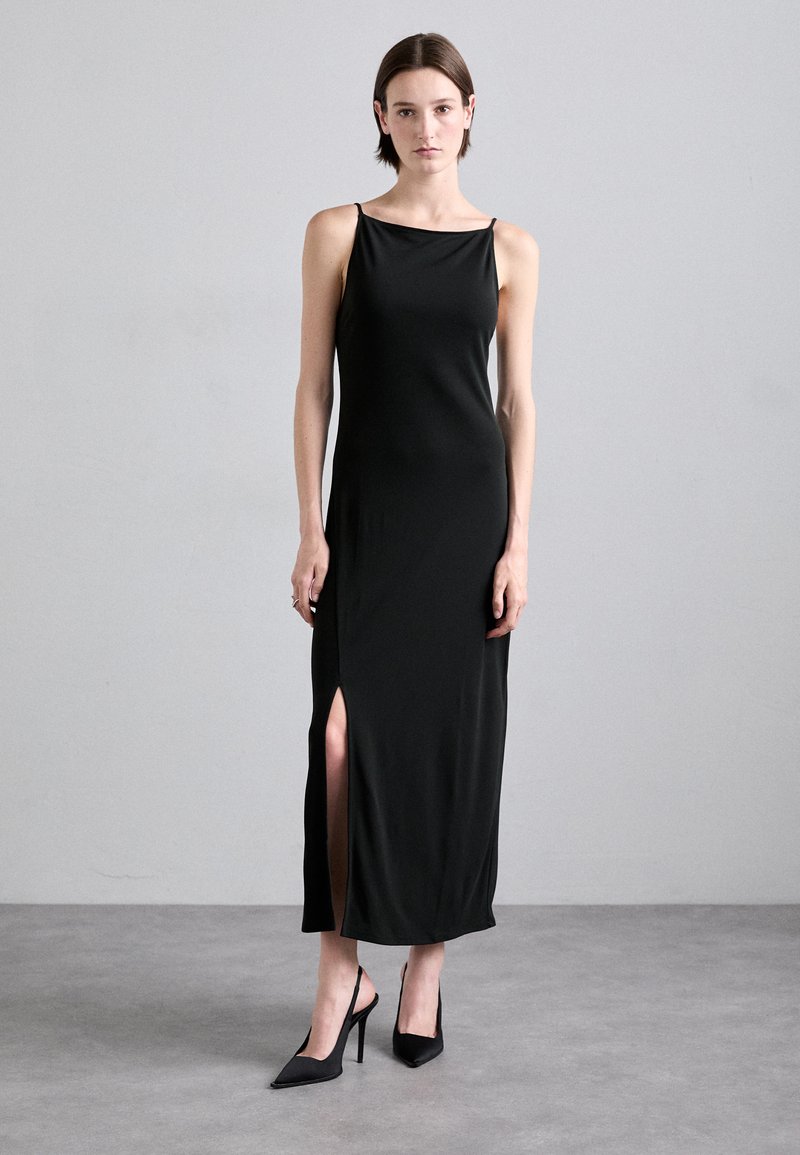 Filippa K - HIGH NECK SLIP DRESS - Jerseykjole - black, Forstørre