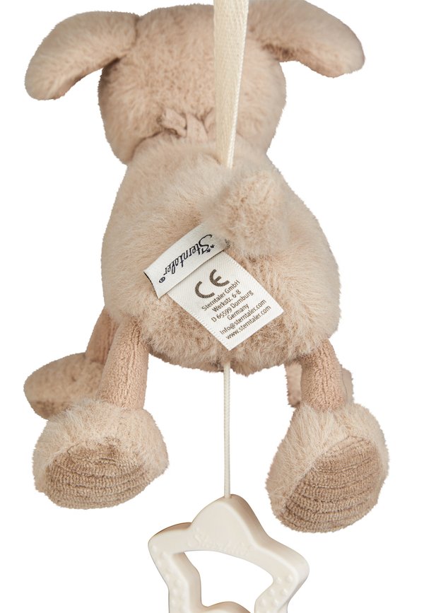 HUND LUCKY – Spieluhr – naturbraun
