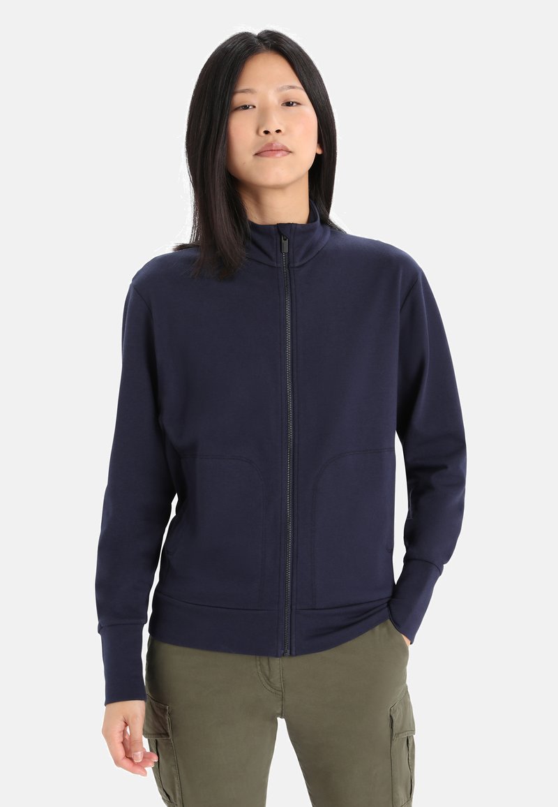 Sz270k-Cooper Kids Felpa Bambino Con Cerniera Senza Cappuccio, Navy, Taglia 12/14, Unisex In Tessuto Morbido E Caldo