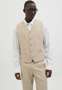 Jack & Jones PREMIUM - JPRRIVIERA MIX - Waistcoat - beige Thumbnail Image 1