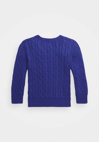 Polo Ralph Lauren CABLE-KNIT COTTON SWEATER - Džemperis - bright navy