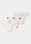 HEART 3 PACK - Slip - white/red