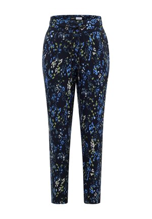 Cecil, MID-WAIST SLIM-LEG PANTS IN A LOOSE FIT - Pantalon classique - urban dark blue