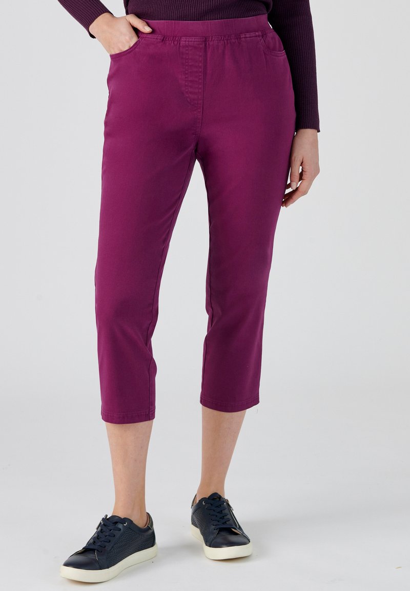 Damart COURT GABARDINE EXTENSIBLE - Pantalones - purple