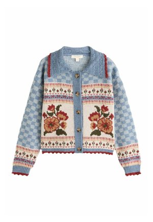 Laura Ashley, REGULAR FIT - HOMESPUN FLORAL CARDIGAN - Cardigan - blue