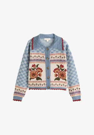 Laura Ashley, REGULAR FIT - HOMESPUN FLORAL CARDIGAN - Cardigan - blue