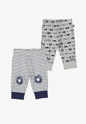 LITTLE GENTLEMAN - Trainingsbroek - weiss aop mittelgrau aop