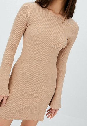 Pouzdrové šaty - beige