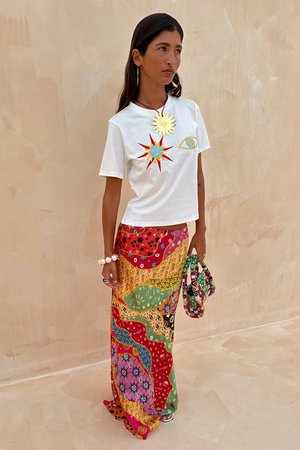 MOROCCO FOIL - Apdrukāts T-krekls - white