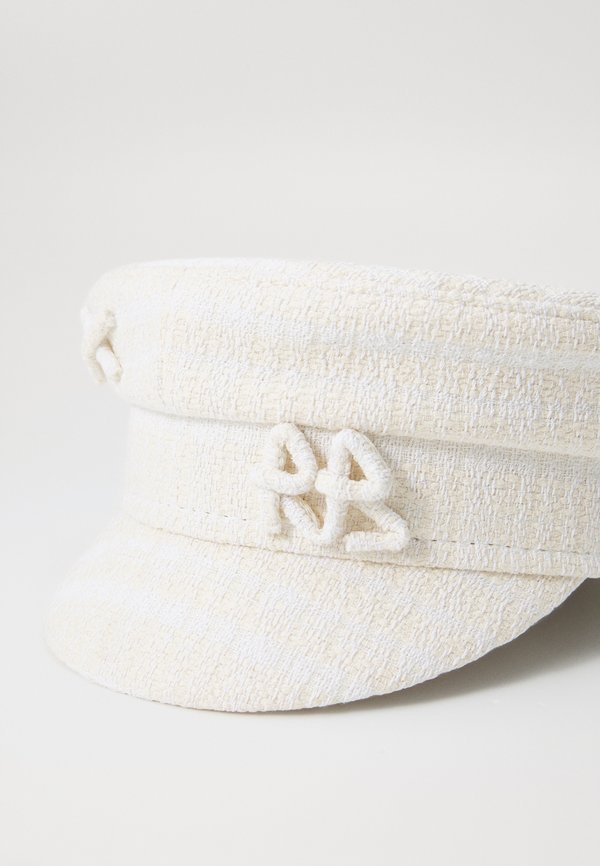 LOGO EMBELLISHED TWEED BAKER BOY  - Cap - ivory4