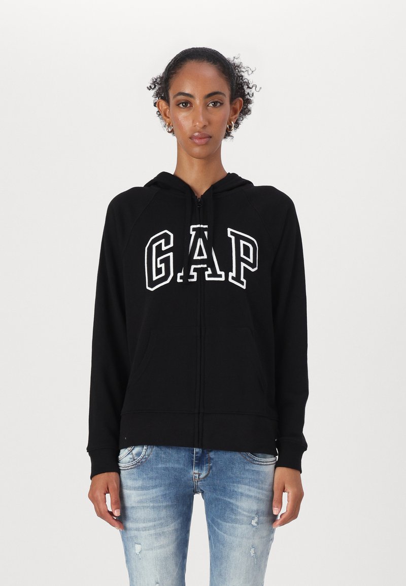 GAP HERITAGE - Felpa con zip - true black